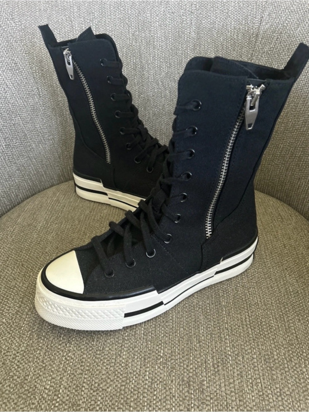 Converse Chuck 70 Plus X-Hi Extra High Top Boots Black White